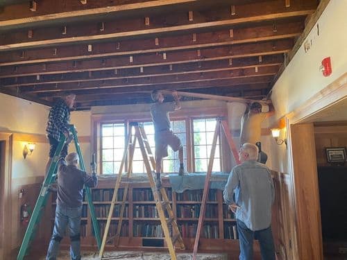 Volunteers restoring North Star House